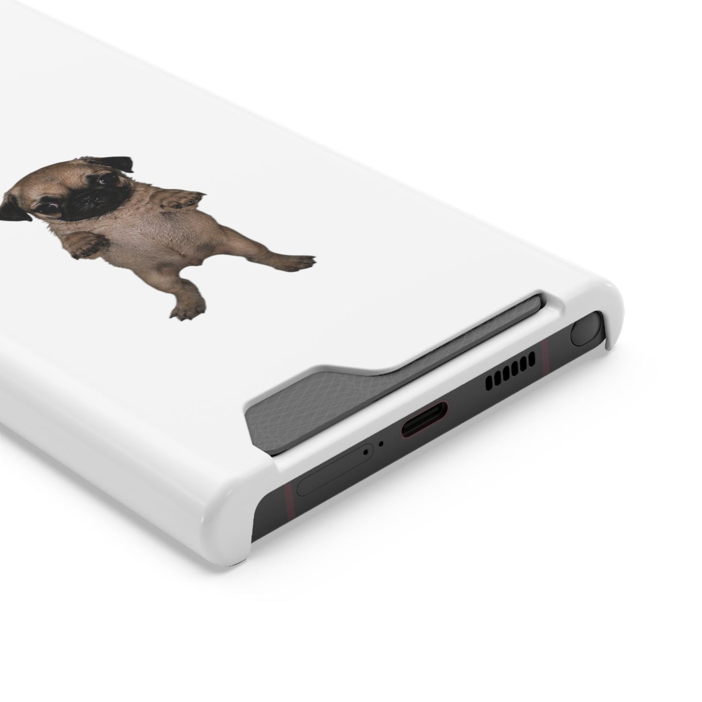 Pug Puppy Card-Holder Phone Case