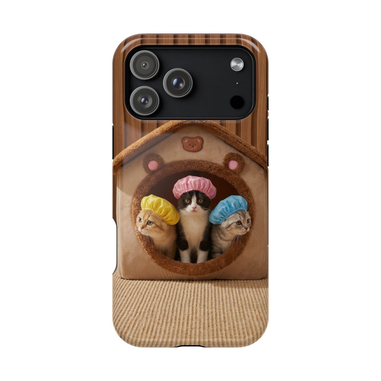 Cute Kittens in Cozy House Phone Case — Magnetic Impact-Resistant Case