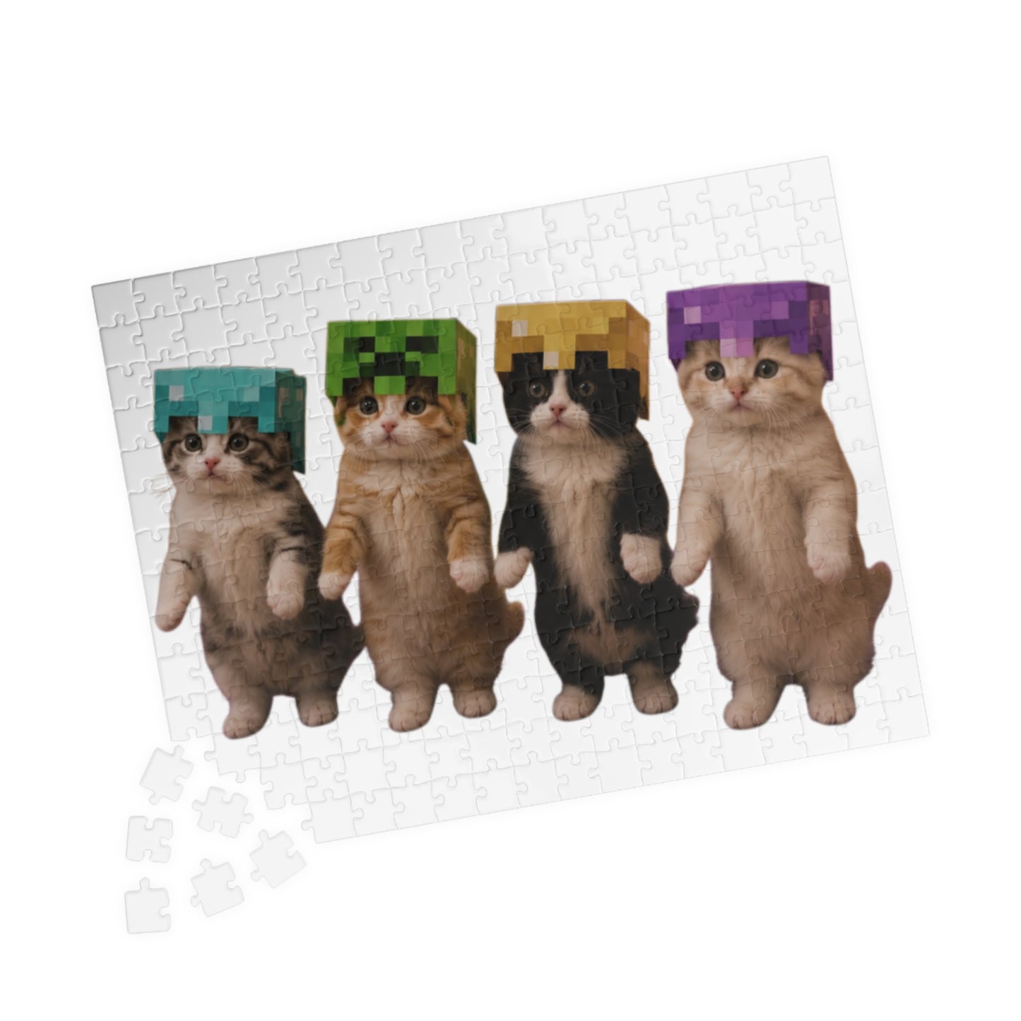 Dancing Kittens Minecraft Helmet Puzzle