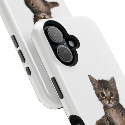 Cute Standing Kitten Magnetic Phone Case