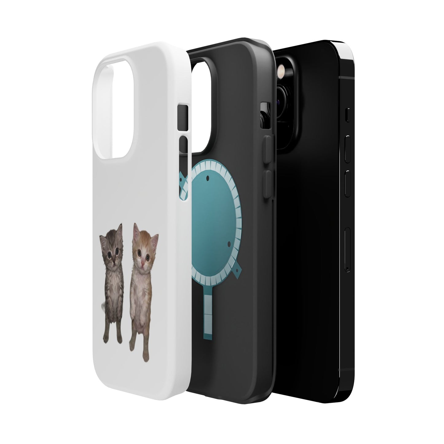 Duo Cute Kitten  Magnetic Impact-Resistant Phone Case