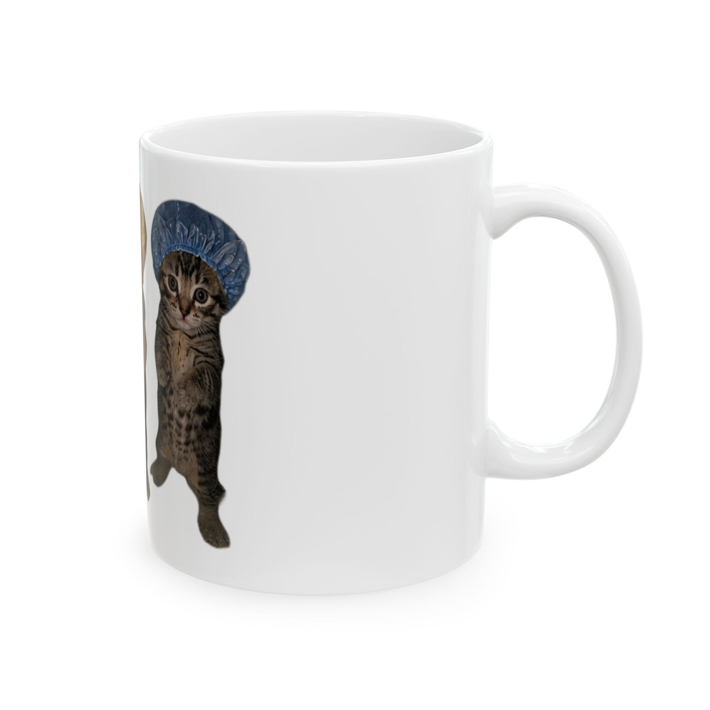 Cute Kittens in Bonnets Trio Ceramic Mug (11oz/15oz)
