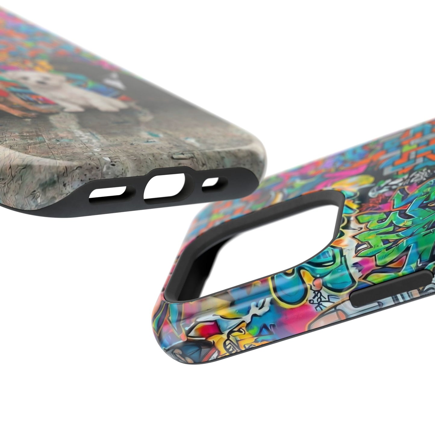 Puppy Squad Graffiti Phone Case — Impact-Resistant Protective Case