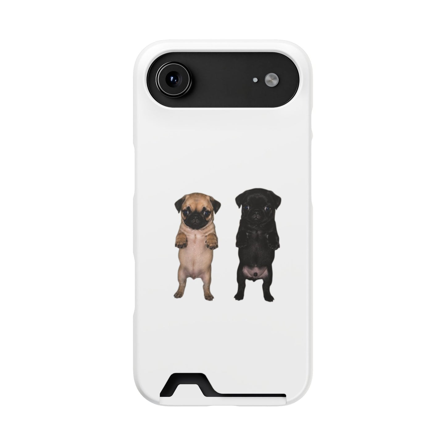 Pug Pair Card-Holder Phone Case