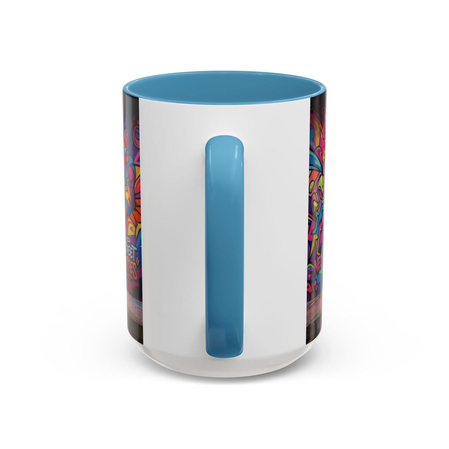 Street Kitties Graffiti Coffee Mug — Colorful Cat Art Accent Mug (11/15oz)