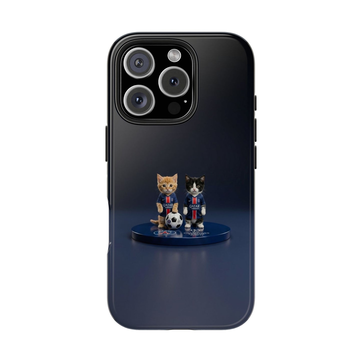 Phone Case — Cute Soccer Cats Design (Kawaii Kitten Football Fans)