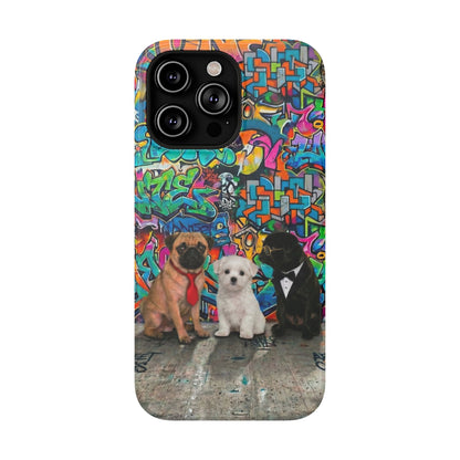 Puppy Squad Graffiti Phone Case — Impact-Resistant Protective Case