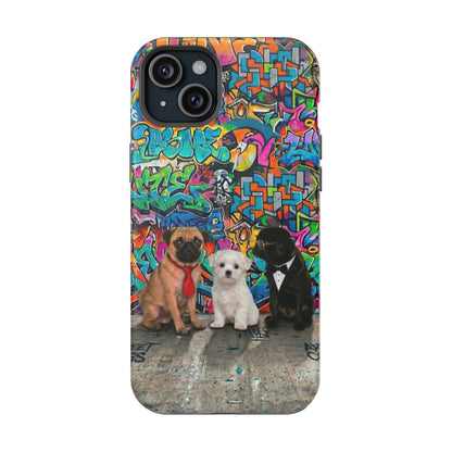 Puppy Squad Graffiti Phone Case — Impact-Resistant Protective Case