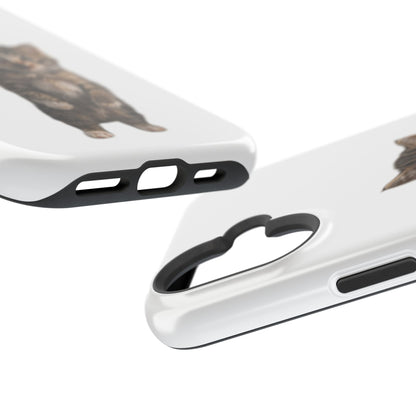 Cute Standing Kitten Magnetic Impact-Resistant Phone Case