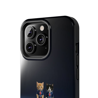 Phone Case — Cute Soccer Cats Design (Kawaii Kitten Football Fans)