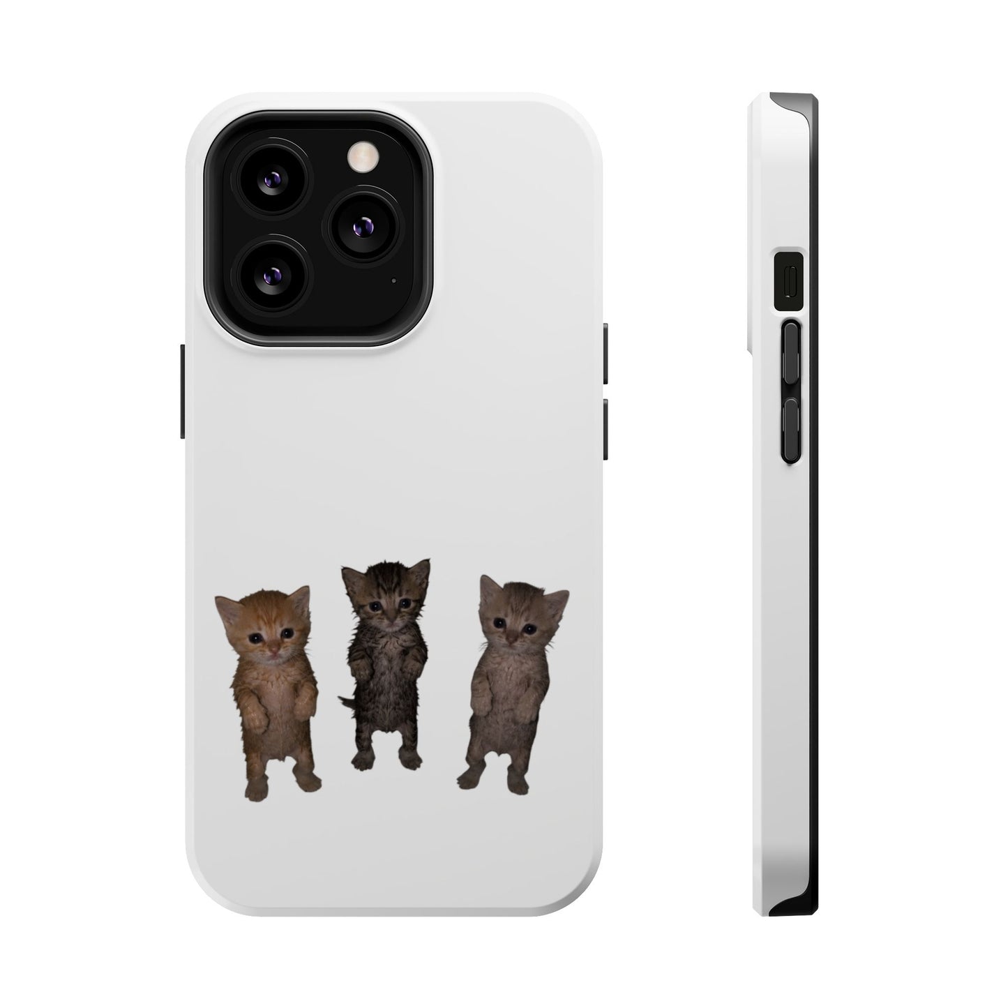 Cute Trio Kittens  Magnetic Impact-Resistant Phone Case