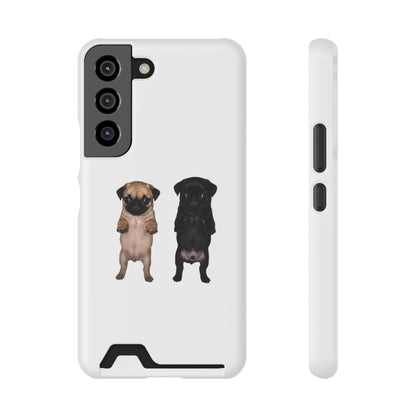 Pug Pair Card-Holder Phone Case