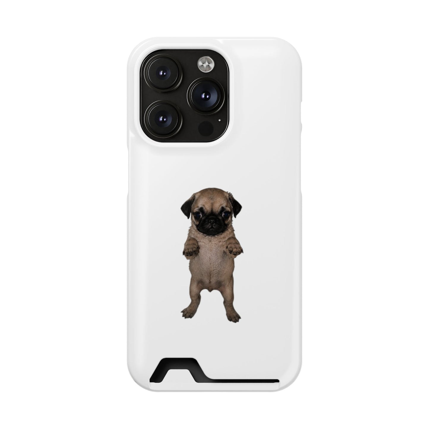 Pug Puppy Card-Holder Phone Case