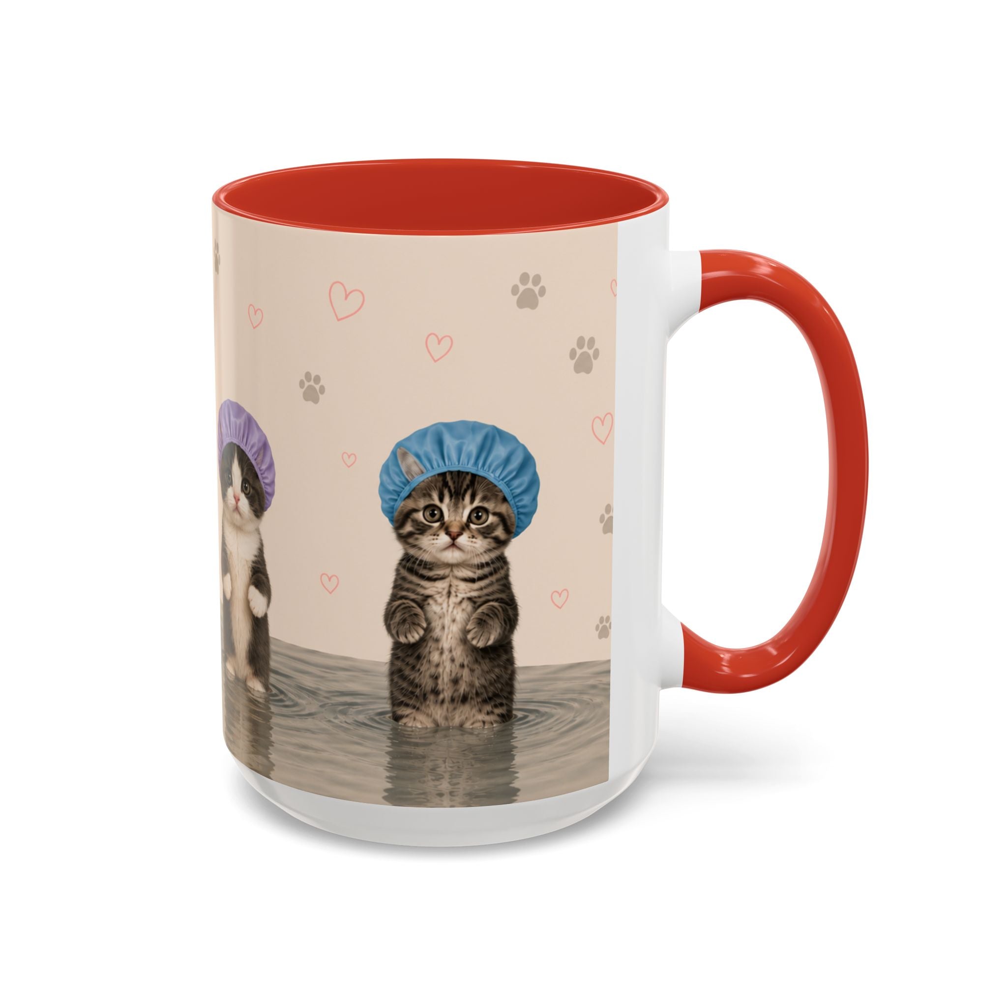 Cute Kittens in Shower Caps Accent Coffee Mug – 11/15oz