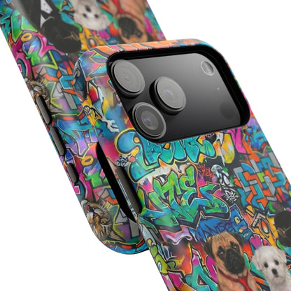 Puppy Squad Graffiti Phone Case — Impact-Resistant Protective Case