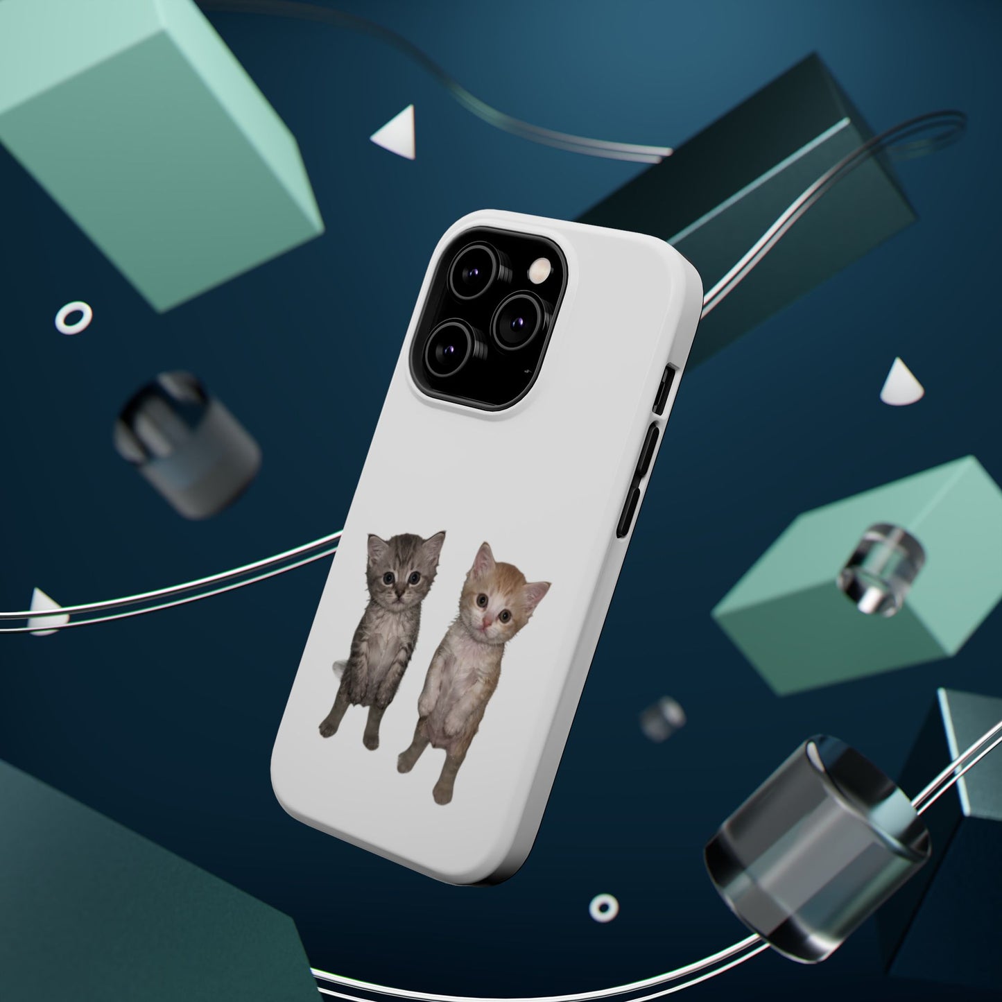 Duo Cute Kitten  Magnetic Impact-Resistant Phone Case