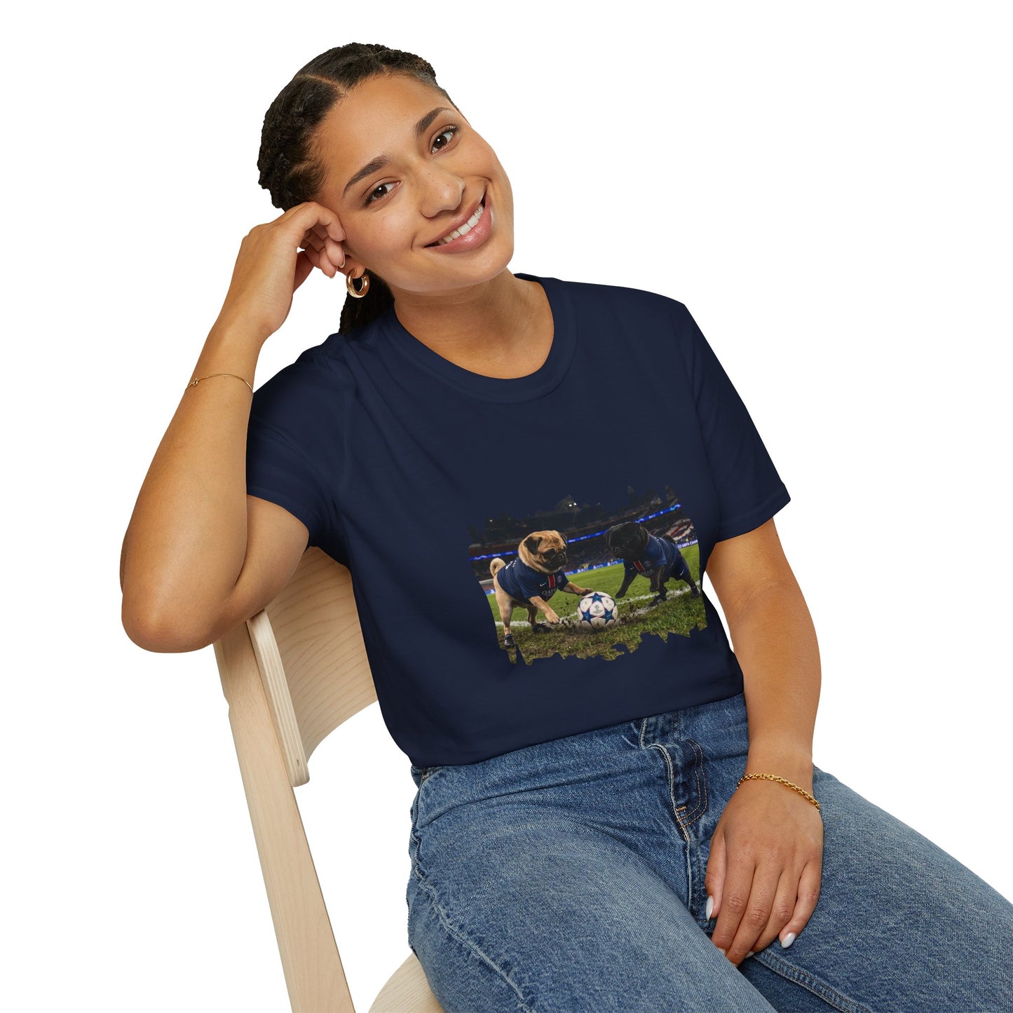 Soccer Puppies T-Shirt — Playful Puppy Soccer Match Tee