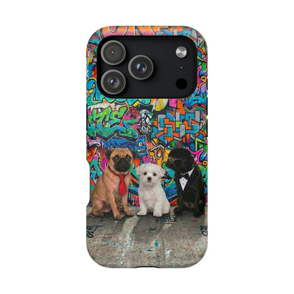 Puppy Squad Graffiti Phone Case — Impact-Resistant Protective Case