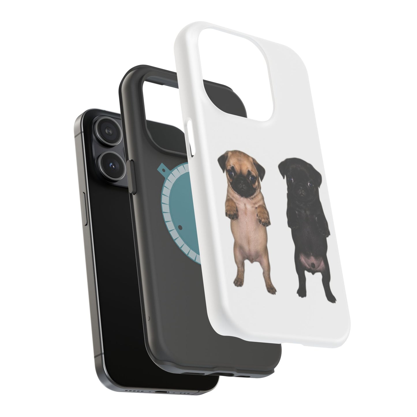 Pug Duo Magnetic Impact-Resistant Phone Case