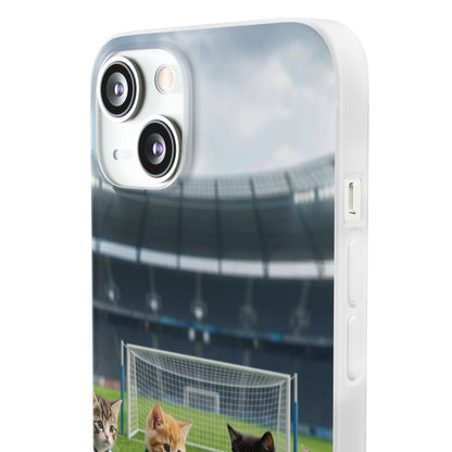 Cute Soccer Cats Phone Case — Kawaii Football Kit iPhone Cover