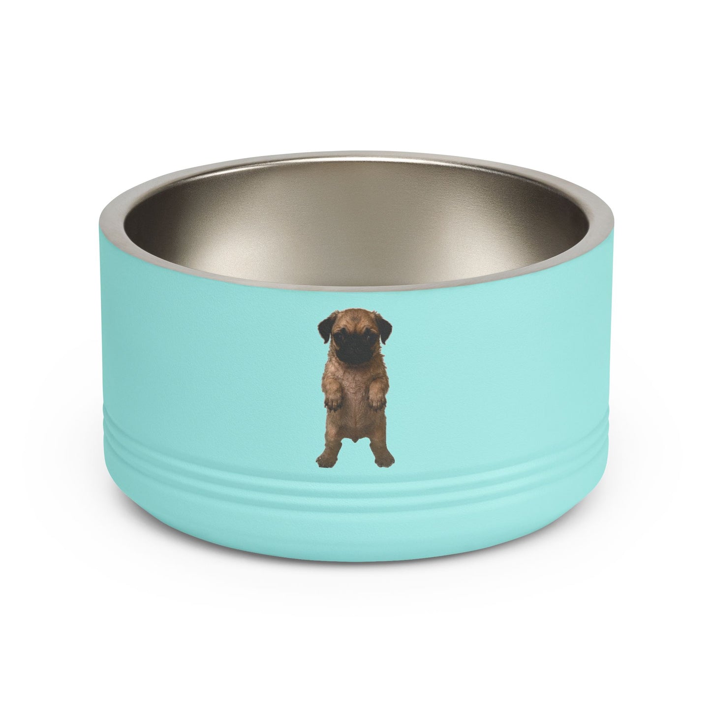 Pug Puppy   Stainless Steel  Pet Bowl  18oz