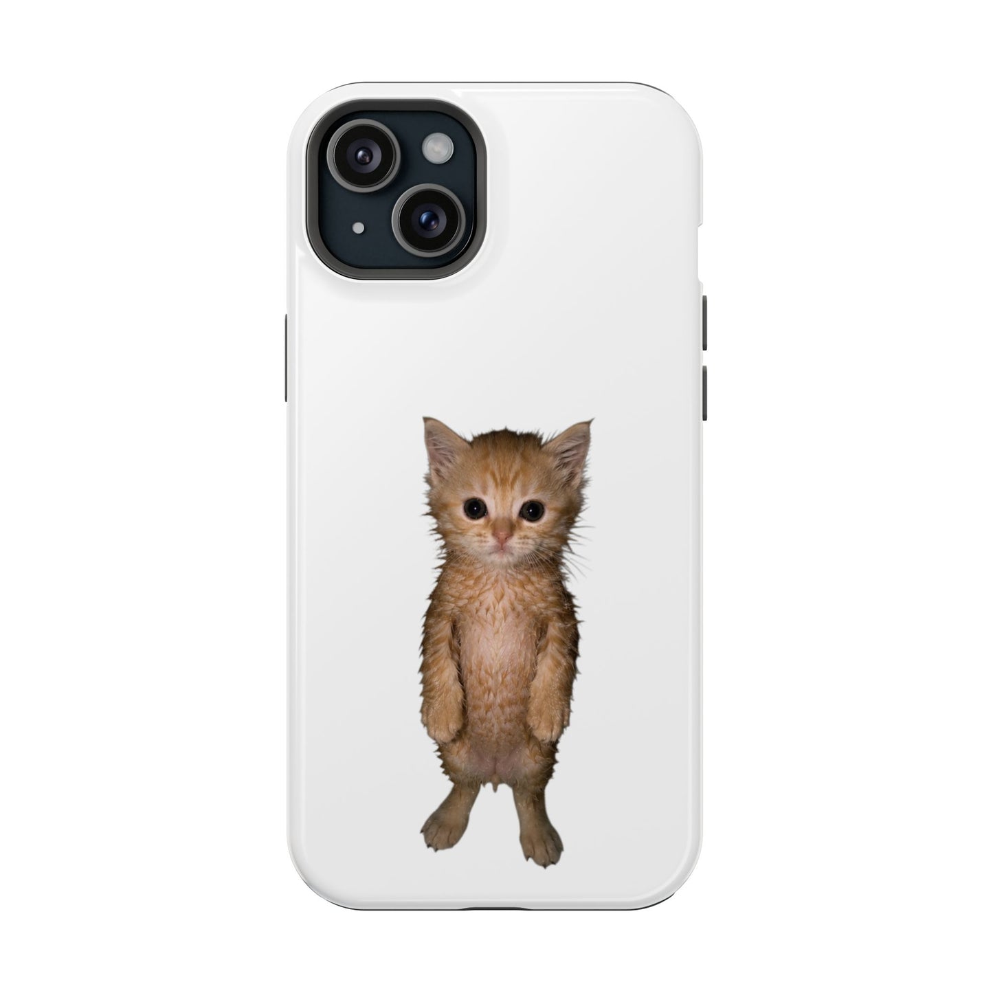 Cute Standing Kitten Magnetic Impact-Resistant Phone Case