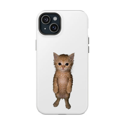 Cute Standing Kitten Magnetic Impact-Resistant Phone Case