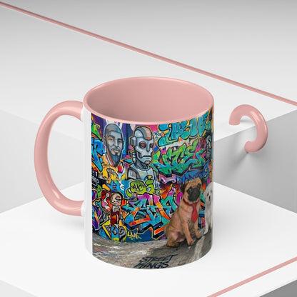 Graffiti Pets Coffee Mug — Colorful Street Art Dog & Cat Accent Mug (11/15oz)