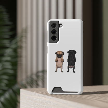 Pug Pair Card-Holder Phone Case
