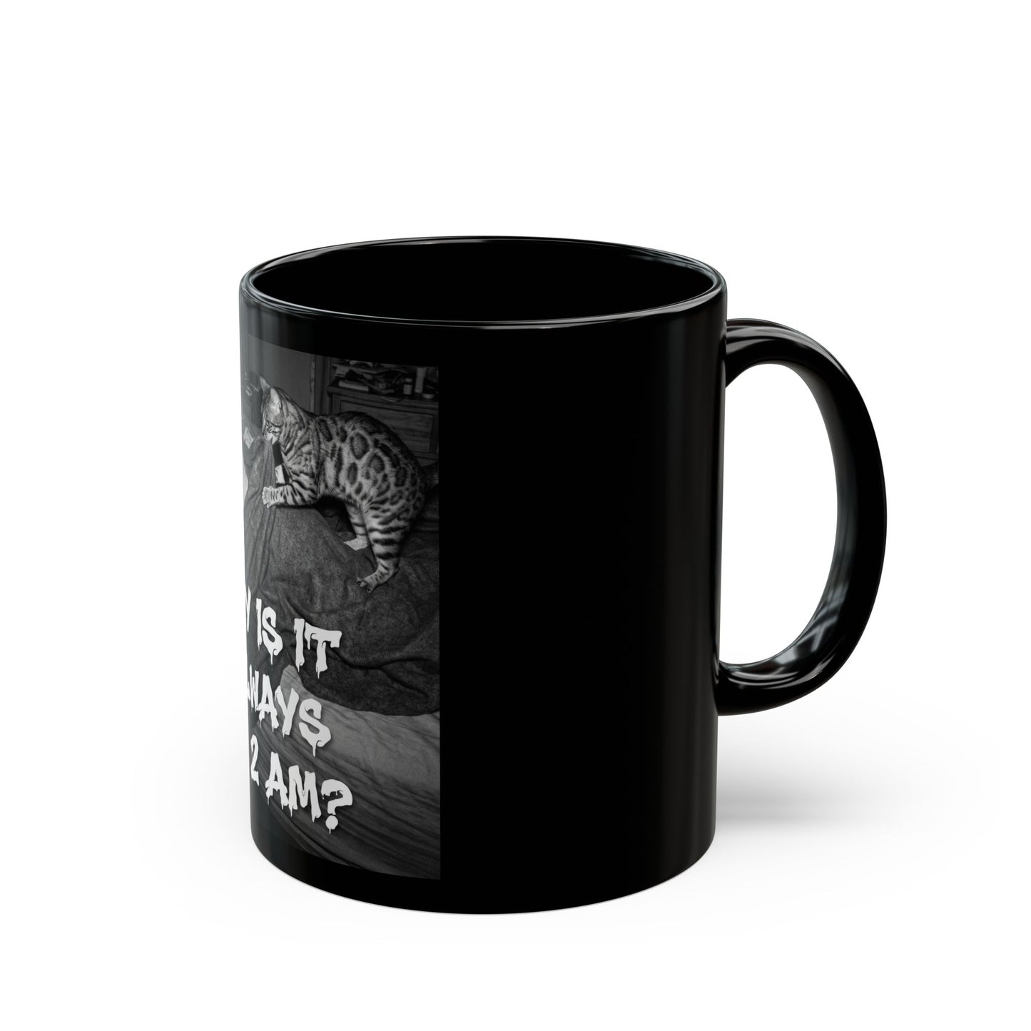 Why Is It Always 2 AM, Mug Creepy Paranormal Night Vision Coffee Cup
