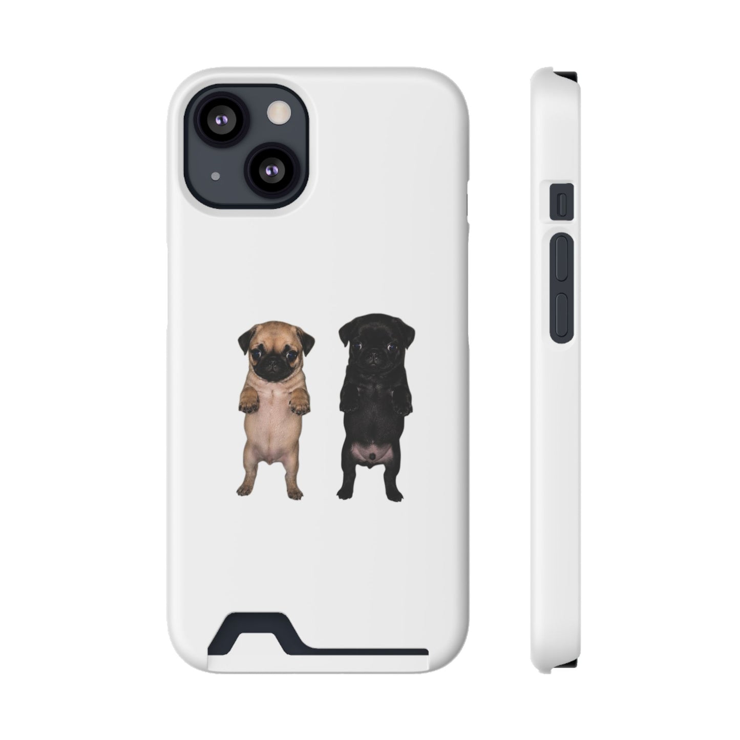 Pug Pair Card-Holder Phone Case