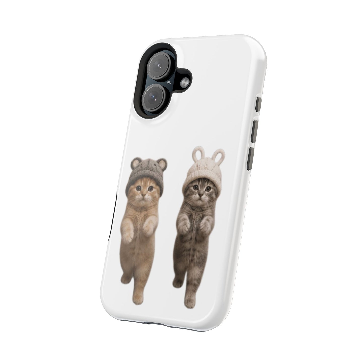 Cute Kittens in Hats Magnetic Impact Phone Case