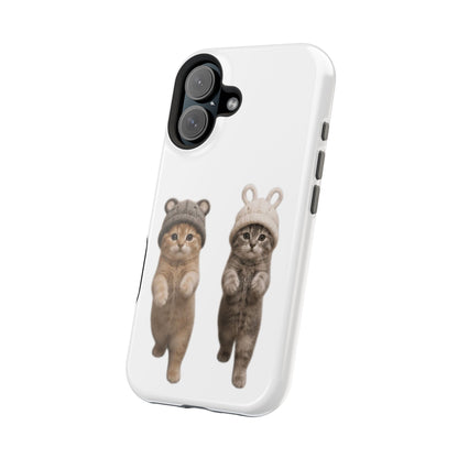 Cute Kittens in Hats Magnetic Impact Phone Case