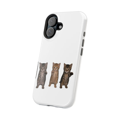 Cute Standing Trio Kittens Dancing Magnetic Impact-Resistant Phone Case