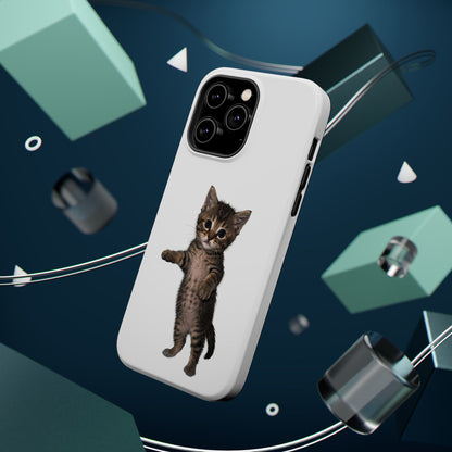 Cute Standing Kitten Magnetic Phone Case
