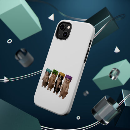 Dancing Kittens Minecraft Helmet Magnetic Impact-Resistant Phone Case