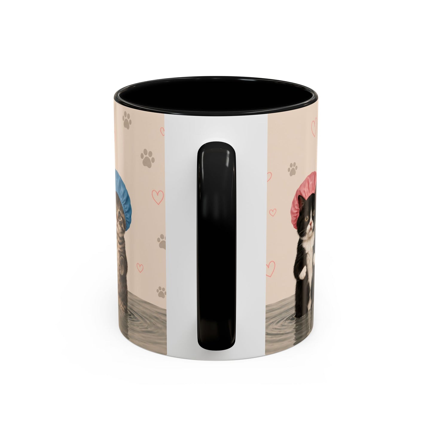 Cute Kittens in Shower Caps Accent Coffee Mug – 11/15oz
