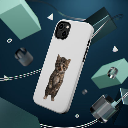 Cute Standing Kitten Magnetic Impact-Resistant Phone Case