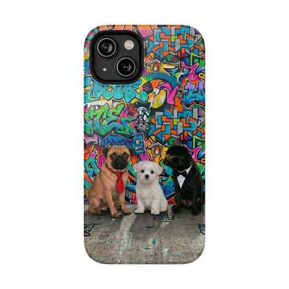 Puppy Squad Graffiti Phone Case — Impact-Resistant Protective Case