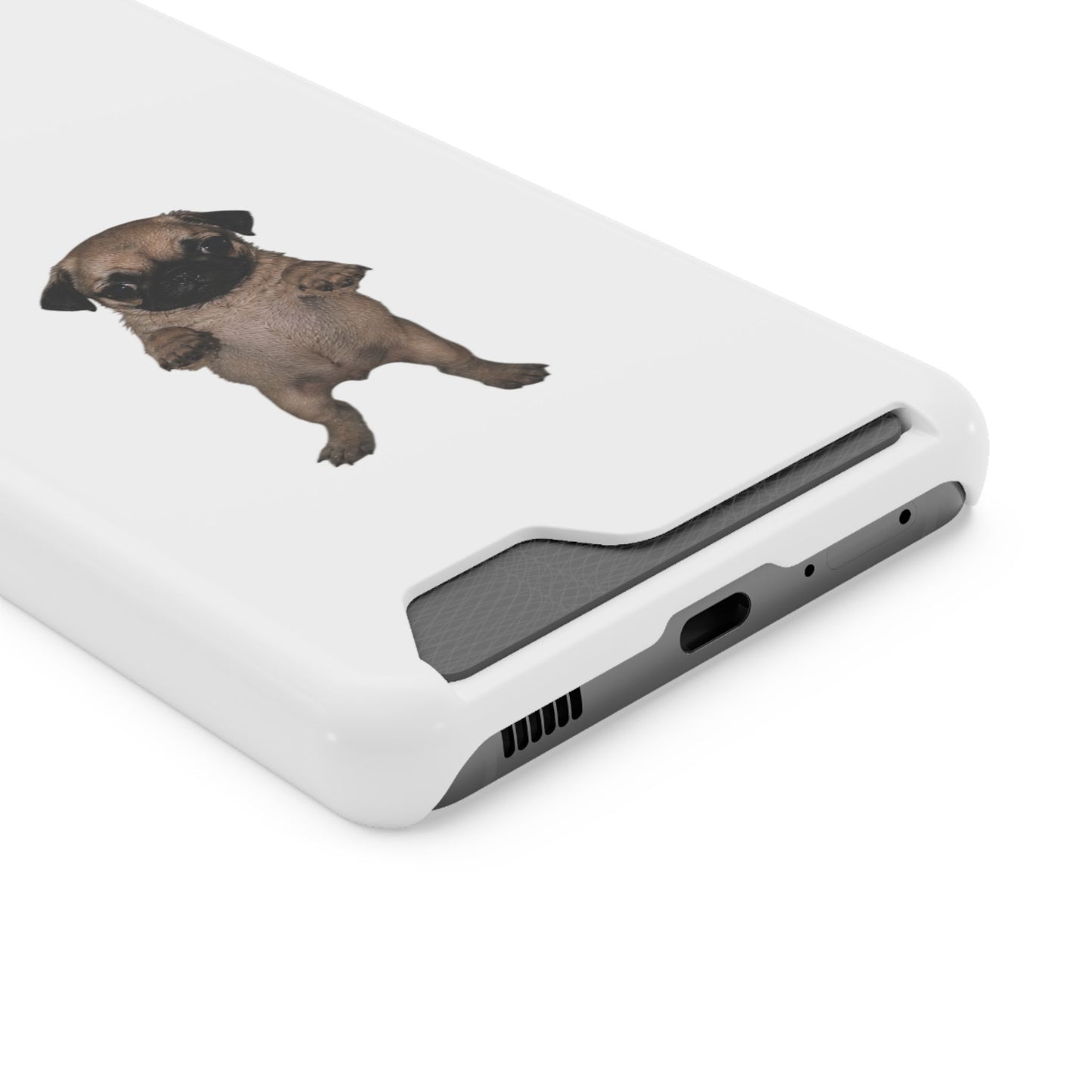 Pug Puppy Card-Holder Phone Case