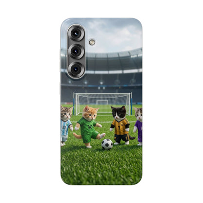 Cute Soccer Cats Phone Case — Kawaii Football Kit iPhone Cover