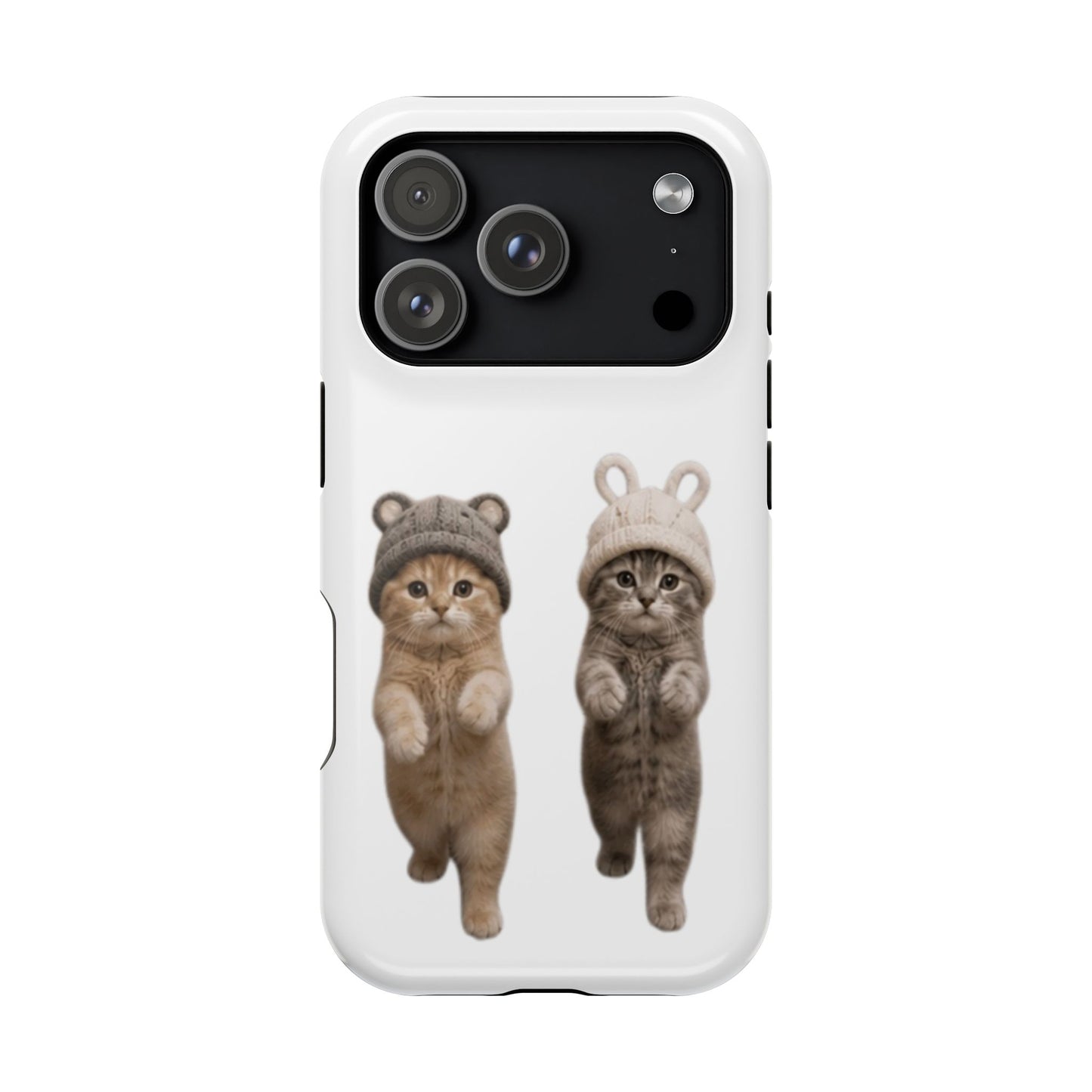 Cute Kittens in Hats Magnetic Impact Phone Case