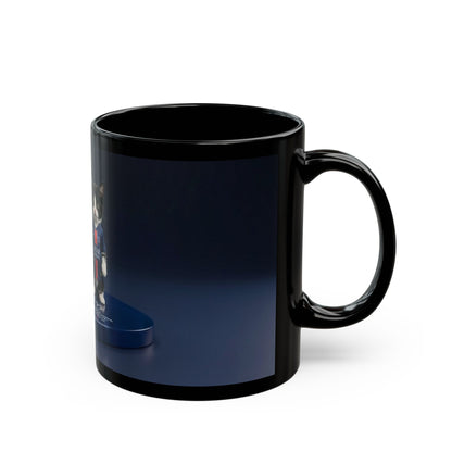 Soccer Cats Black Mug — Cute Football Kit Kittens Coffee Cup (11oz/15oz)