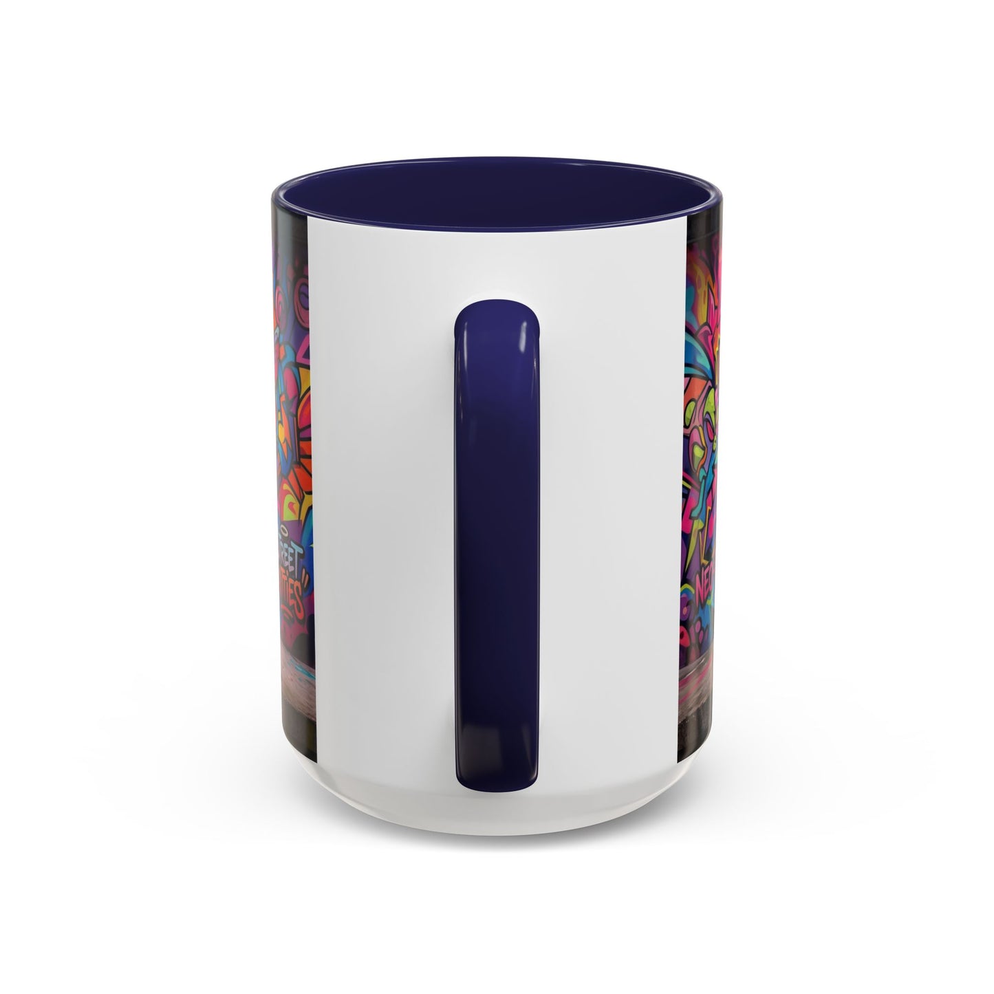 Street Kitties Graffiti Coffee Mug — Colorful Cat Art Accent Mug (11/15oz)