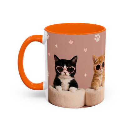 Cute Cat Lovers Coffee Mug - 11 & 15oz - Perfect Gift for Pet Owners
