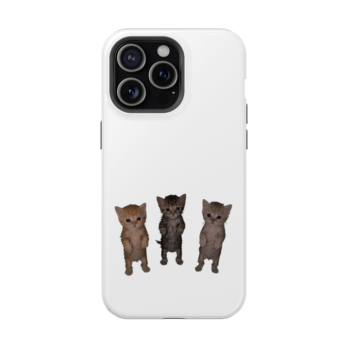 Cute Trio Kittens  Magnetic Impact-Resistant Phone Case