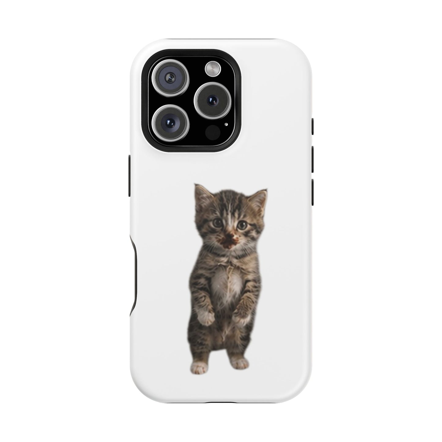 Cute Standing Kitten Magnetic Impact-Resistant Phone Case