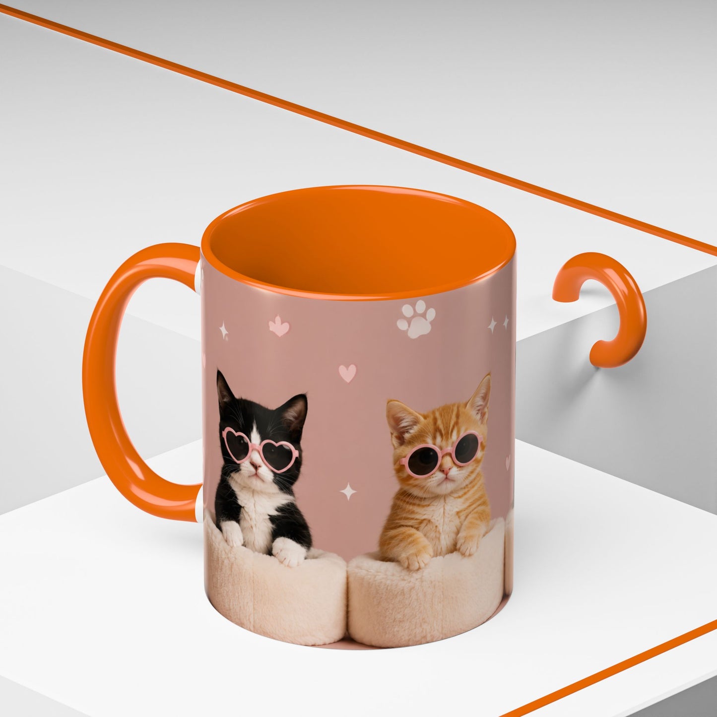 Cute Cat Lovers Coffee Mug - 11 & 15oz - Perfect Gift for Pet Owners
