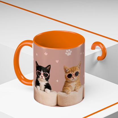 Cute Cat Lovers Coffee Mug - 11 & 15oz - Perfect Gift for Pet Owners