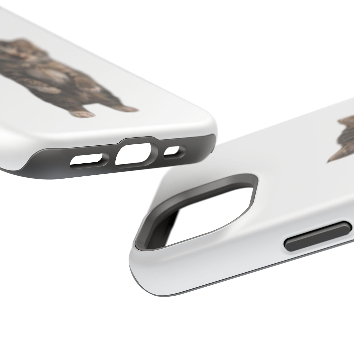 Cute Standing Kitten Magnetic Impact-Resistant Phone Case
